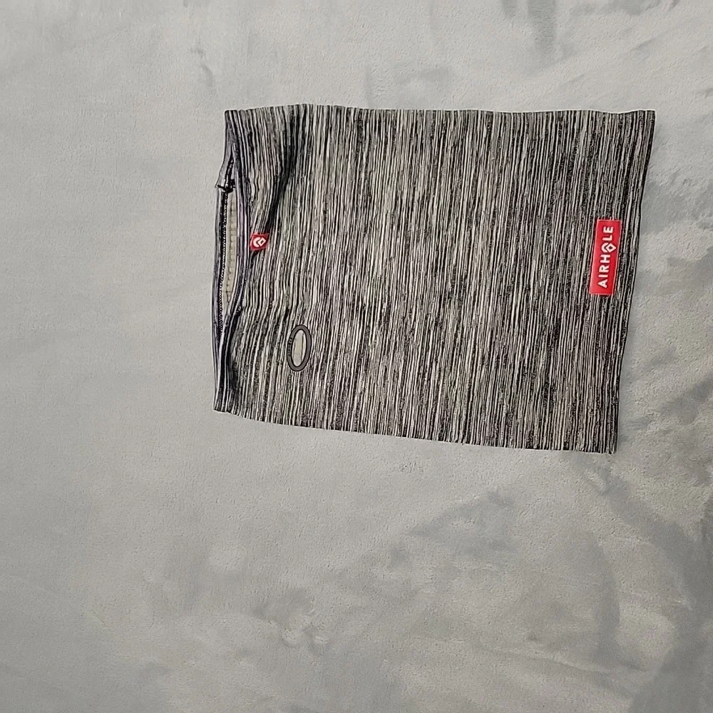 Airhole Neck Gaiter Men M/L Gray Space Dye Fleece Lined Winter Snowboard Ski
